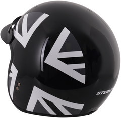 Stealth Open Face Motorcycle Helmet With Peak - Mono Jack