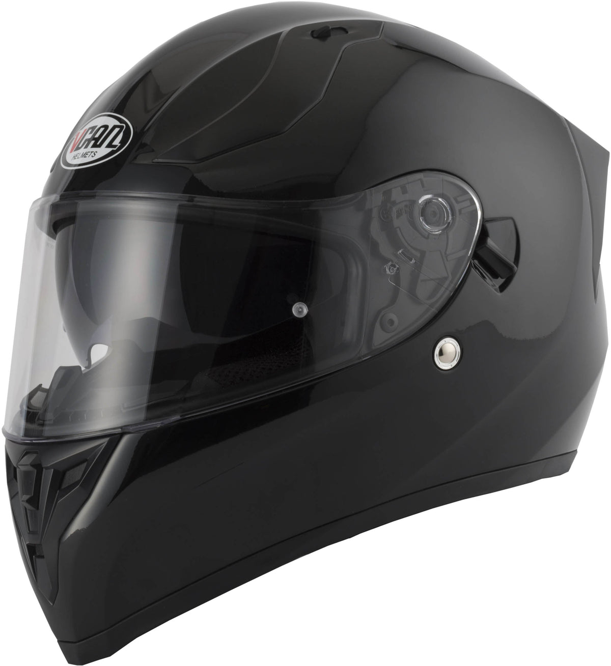 Vcan H128 Full Face Motorcycle Helmet - Gloss Black