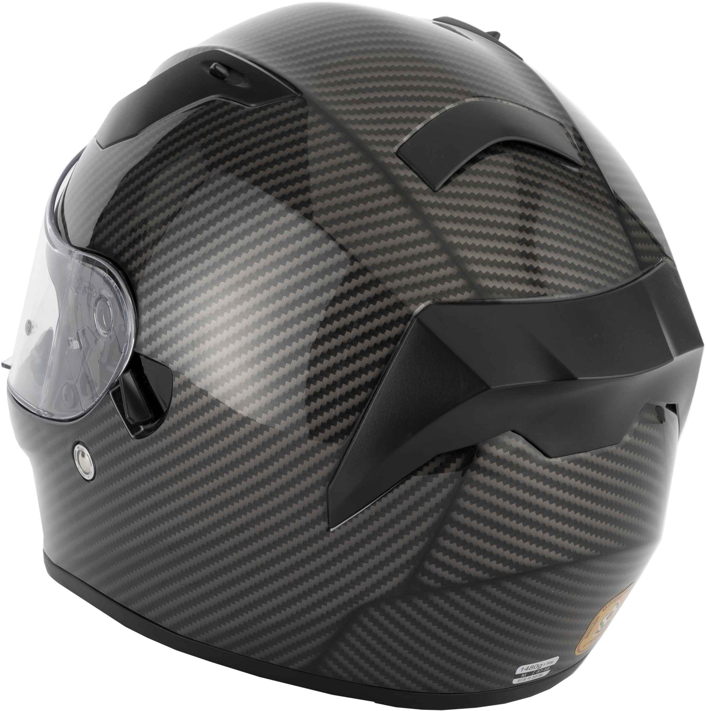 Vcan H128 Full Face Motorcycle Helmet - Venom Carbon