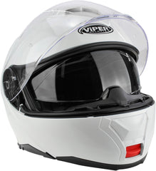ViPER RS-V191 Flip Up Motorcycle Helmet - White