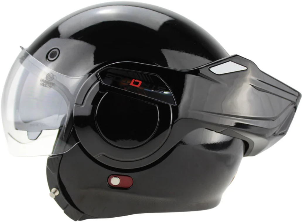 ViPER F242 Flip Up Motorcycle Helmet - Black