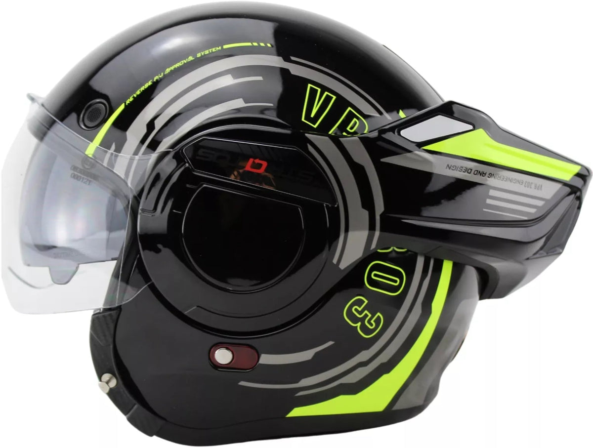 ViPER F242 Flip Up Motorcycle Helmet - Revo Fluo