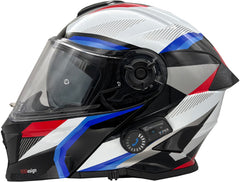 ViPER RS-V121 v8 Flip Up Blinc Bluetooth Motorcycle Helmet - Black/Red/Blue