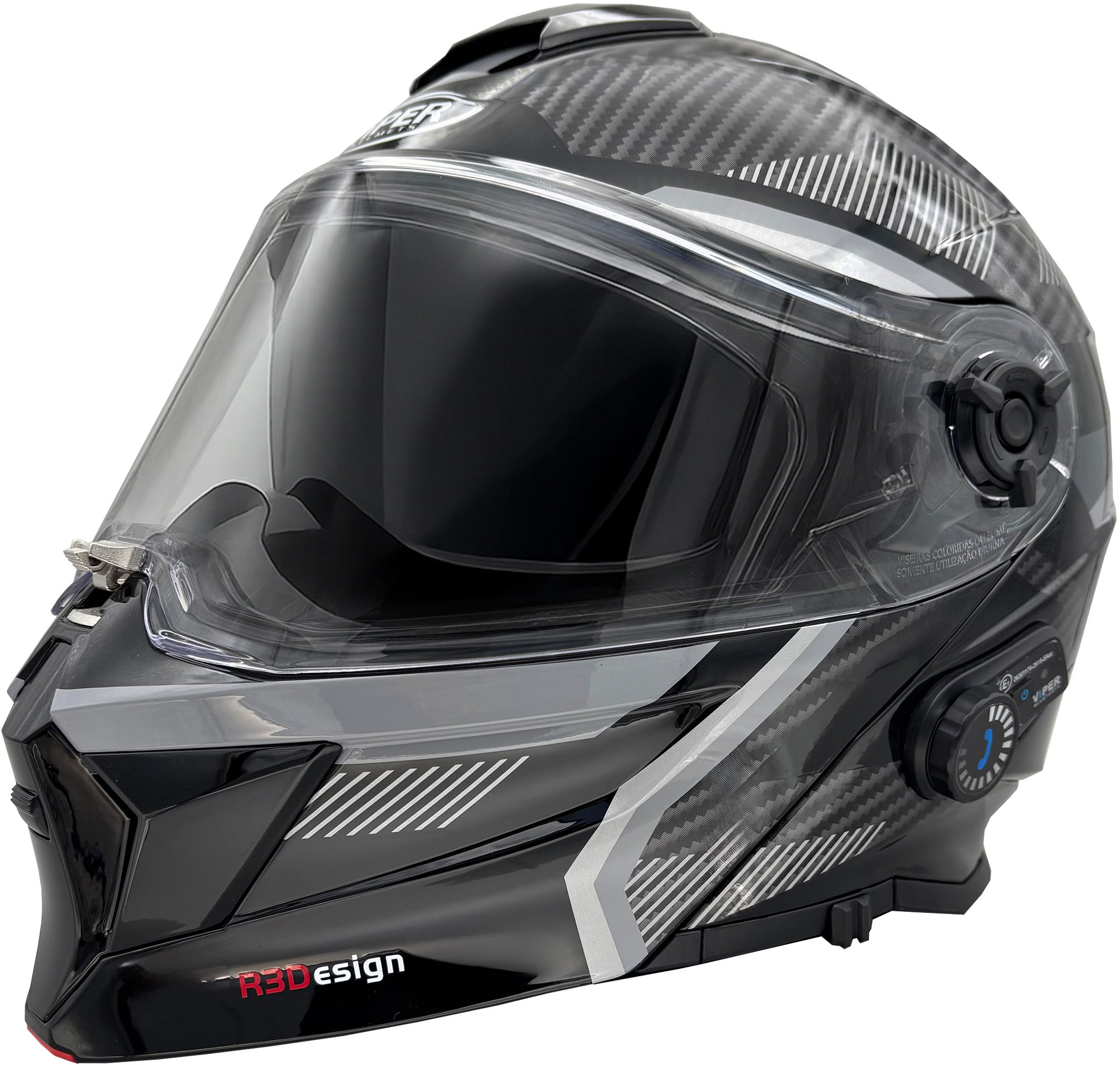 bluetooth stereo motorcycle helmet viper rs v121 RS-V121 v8 Blinc4 Modular Flip Front Motorbike | ECE 22.06 ViPER RS-V121 v8 Flip Up