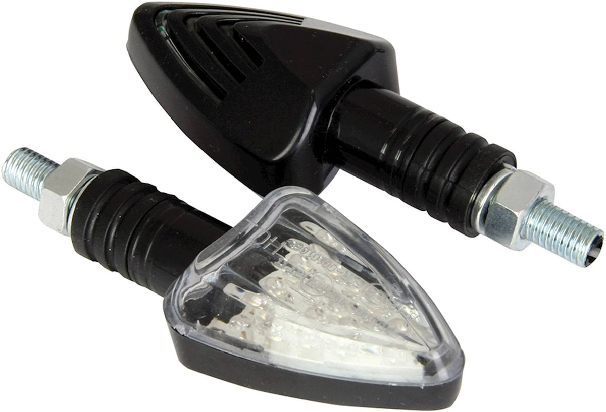 Bike It LED Arrow Indicators With Black Body And Clear Lens