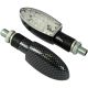 LED Orb Indicators With Carbon Effect Body And Clear Lens